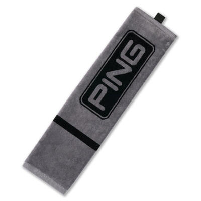 Ping Tri-Fold Golf Towel Dark Grey/Black P03840-102